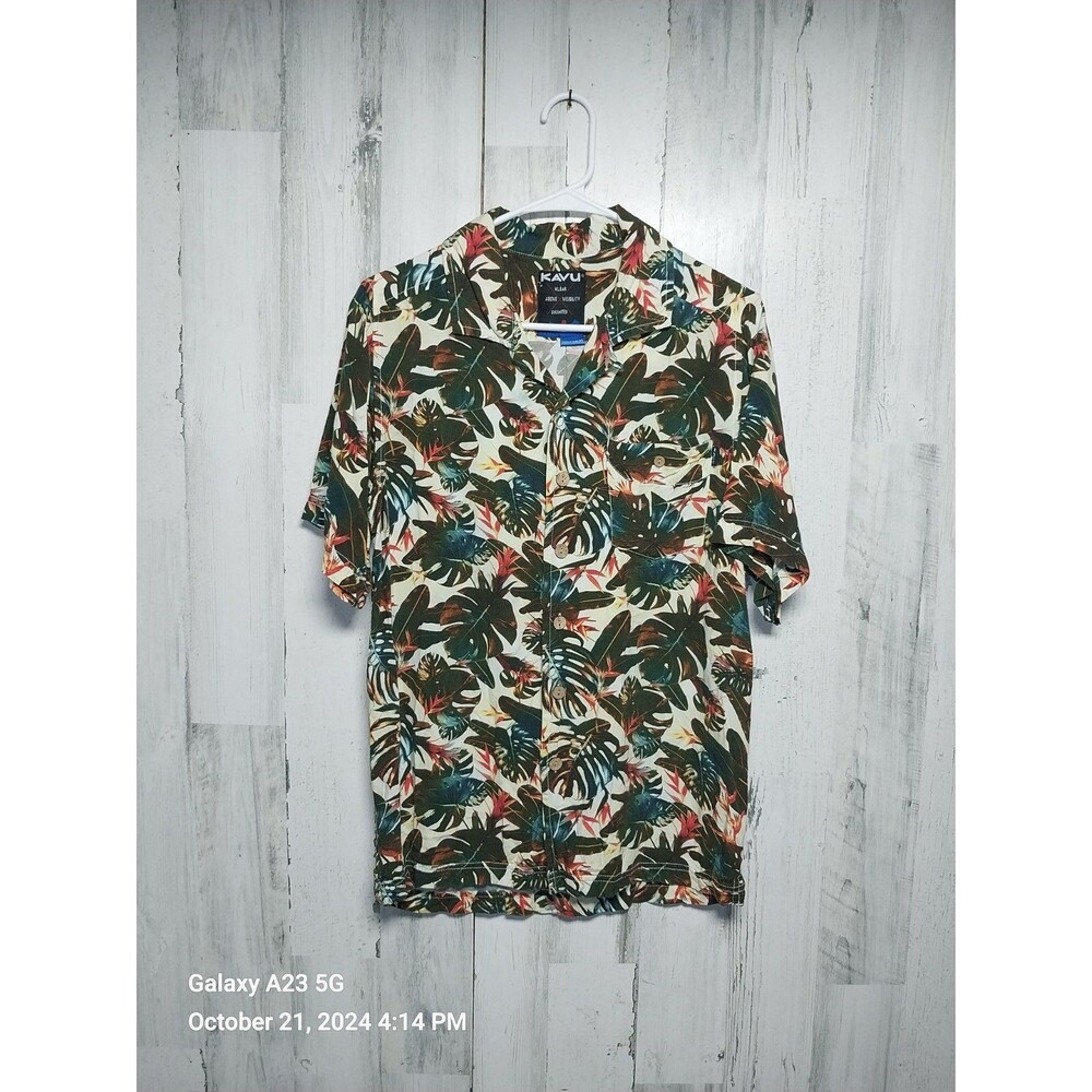 Kavu Men's Banco Shirt XS Botanical Print